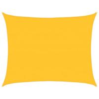 VidaXL Zonnezeil 160 g/m² rechthoekig 6x7 m hdpe geel - thumbnail