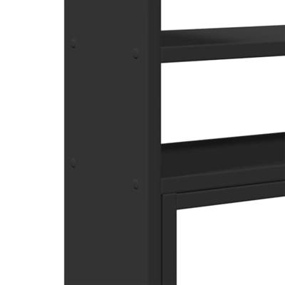 Bureau organiser 40x17x41 cm bewerkt hout zwart - thumbnail