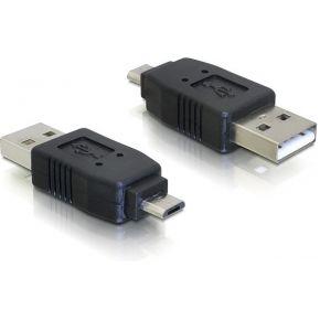 Delock USB 2.0 Adapter [1x Micro-USB 2.0 B stekker - 1x USB-A 2.0 stekker] 65036