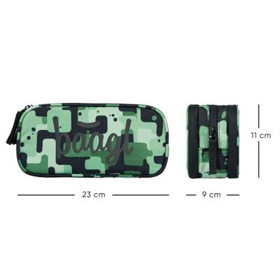 Baagl Student Etui Groen 3-ritsen