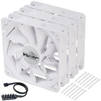 Akasa Viper Computer behuizing Ventilator 12 cm Wit 3 stuk(s) - thumbnail