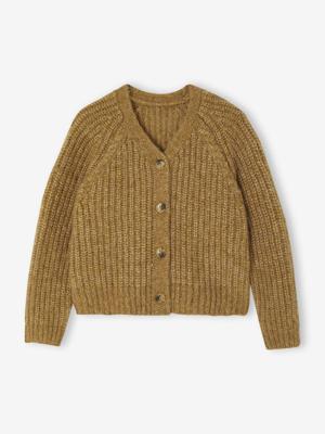 Gebreid vest olijf Gebreid vest olijf