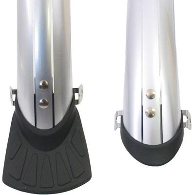 Sunnywhe El kunststof spatbordset 28 inch 45 mm zilver incl. stangen