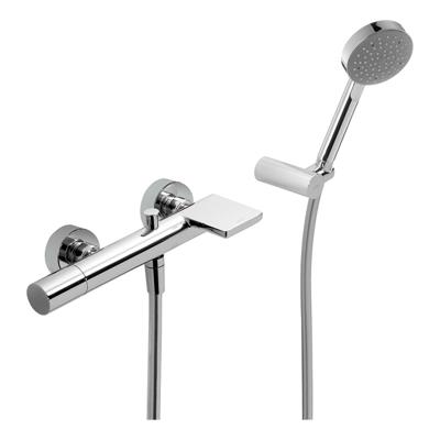 TRES Max badmengkraan met watervaluitloop incl. badset chroom 06117001