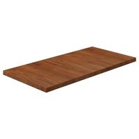 VidaXL Wastafelblad 80x40x2,5cm behandeld massief hout donkerbruin - thumbnail