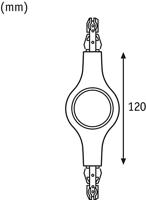 Paulmann 95478 230V-railsysteemcomponenten Lijnverbinder Wit - thumbnail