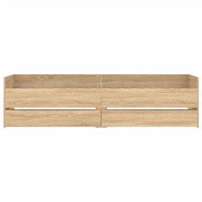 Bedframe met lades sonoma eikenkleurig 90x190 cm