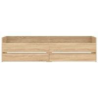 Bedframe met lades sonoma eikenkleurig 90x190 cm - thumbnail