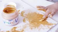 Creativ Company Mucki vingerverf, zilver metallic, 150 ml/ 1 doosje - thumbnail