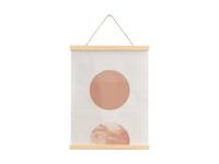 LIVARNO home A3 poster met houten frame (maan/zon) - thumbnail
