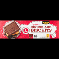 Jumbo Chocolade Biscuits Puur 9 Stuks 125 g - thumbnail