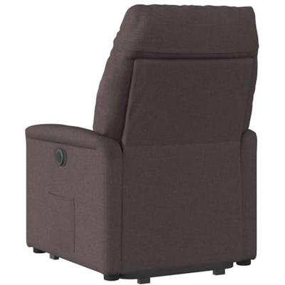 Sta-op-stoel verstelbaar stof donkerbruin