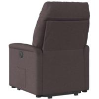 Sta-op-stoel verstelbaar stof donkerbruin - thumbnail