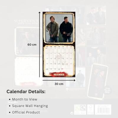 SUPERNATURAL 2026 SQUARE CALENDAR