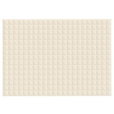 Verzwaringsdeken 155x220 cm 7 kg stof lichtcrmekleurig Verzwaringsdeken 155x220 cm 7 kg stof lichtcrmekleurig