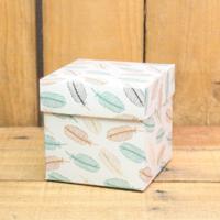 Bonbon doosjes - Chocolade doosje - Veertjes metallic - 24 stuks - thumbnail