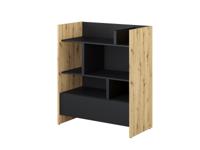Boekenkast CONCEPTION PRO 108 cm zwart/artisan eik - thumbnail