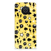 Silicone Back Case Nokia X10 | X20 Punk Geel - thumbnail