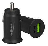 Ansmann InCar Charger CC230PD USB-oplader 30 W 1x USB-A, 1x USB-C USB PD Zwart Auto, Vrachtwagen - thumbnail