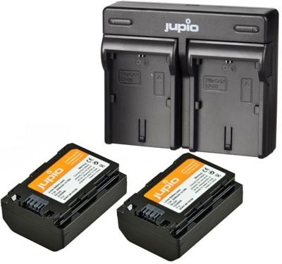 Jupio Kit: 2 x camera-accu NP-FZ100 2040mAh + USB Dual lader Jupio Kit: 2 x camera-accu NP-FZ100 2040mAh + USB Dual lader