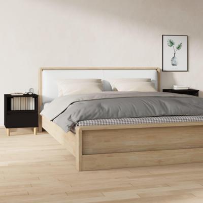 Nachtkastjes 2 st 40x35x50 cm zwart Nachtkastjes 2 st 40x35x50 cm zwart