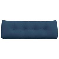 VidaXL Rugkussen blauw 140 x 24 x 50 cm stof - thumbnail