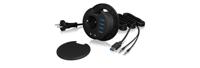 ICY BOX IB-HUB1430 USB 3.2 hub + audio + stopcontact desk mountable - thumbnail