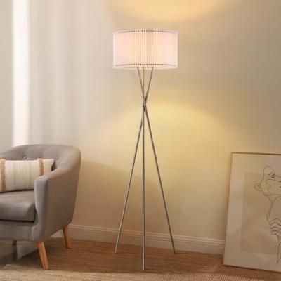 Papieren Gevouwen Lampenkap - Cilindrisch - White - ø40 x 22 cm - E27 fitting - Voor Staande Lamp - Ontworpen voor woonkamer en eetkamer