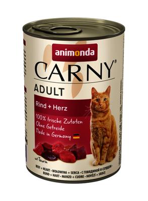 ANIMONDA Carny Adult Beef and hearts - nat kattenvoer - 400g