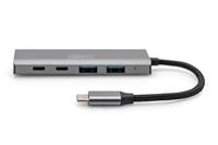 Digitus DA-70245 USB 3.1 Gen 1-hub 4 poorten Met aluminium behuizing Donkergrijs - thumbnail