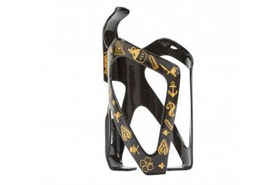 Cinelli Mike Giant Carbon Fiets bidonhouder - Zwart/Goud Cinelli Mike Giant Carbon Fiets bidonhouder - Zwart/Goud