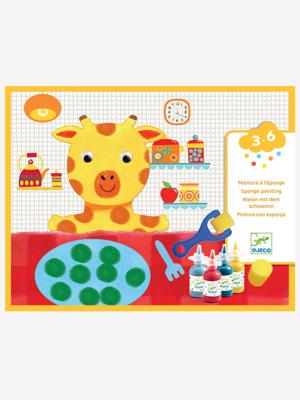 Sponsschilderen "De avonturen van de knuffels" DJECO multi-gekleurd Sponsschilderen "De avonturen van de knuffels" DJECO multi-gekleurd