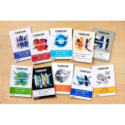 Mixed mediapapier canson graduate 240gr a4 zwart