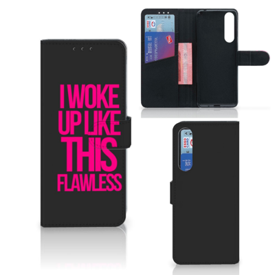 Sony Xperia 1 II Hoesje met naam Woke Up - Origineel Cadeau Zelf Maken Sony Xperia 1 II Hoesje met naam Woke Up - Origineel Cadeau Zelf Maken