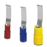 Phoenix Contact 3240569 Stiftkabelschoen Platte uitvoering, Haakvormig 1.50 mm² 2.50 mm² Deels geïsoleerd Blauw 100 stuk(s) - thumbnail