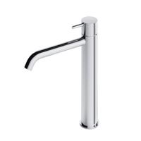 Hotbath Cobber hoge wastafelmengkraan met gebogen uitloop zonder waste chroom CB003HCCR - thumbnail