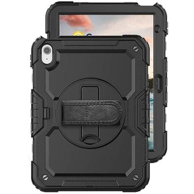 Casecentive Handstrap Pro Hardcase met handvat iPad 10.9 2022 Zwart