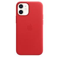 Apple Leather MagSafe Case iPhone 12 Mini Red - thumbnail