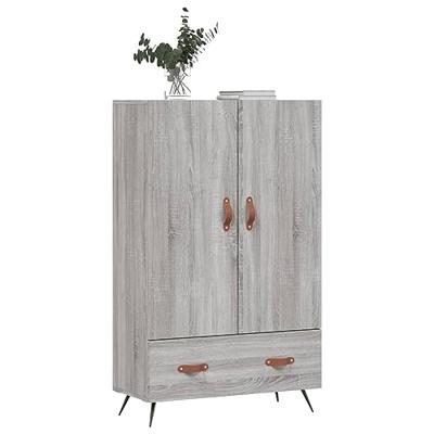 Hoge kast 69,5x31x115 cm bewerkt hout grijs sonoma eikenkleurig Hoge kast 69,5x31x115 cm bewerkt hout grijs sonoma eikenkleurig