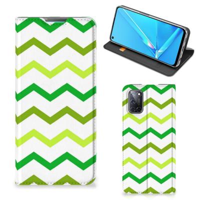 OPPO A52 | A72 | Hoesje met Magneet | Zigzag Groen OPPO A52 | A72 | Hoesje met Magneet | Zigzag Groen