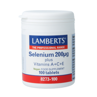Lamberts Selenium 200mcg met vitamine A C E 100 Tabletten - thumbnail