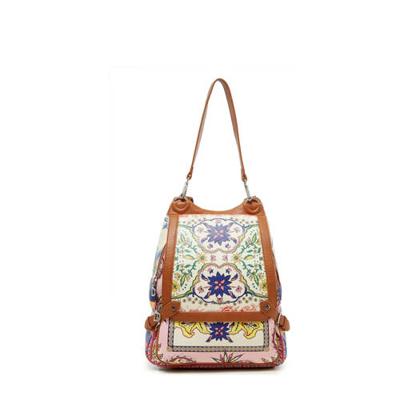 Desigual rugzak met print lichtroze Desigual rugzak met print lichtroze