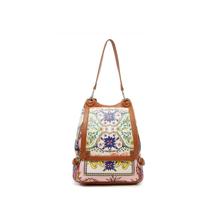 Desigual rugzak met print lichtroze - thumbnail