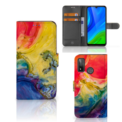 Hoesje Huawei P Smart 2020 Watercolor Dark Hoesje Huawei P Smart 2020 Watercolor Dark