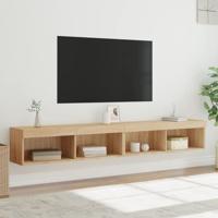 Tv-meubels met LED-verlichting 2 st 100x30x30 cm sonoma eiken - thumbnail