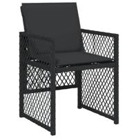 9-delige Tuinset poly rattan zwart - thumbnail