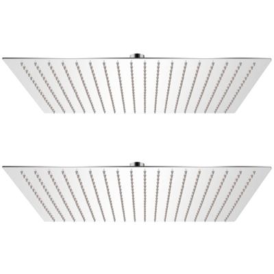 Regendouchekop 2 st 50x50 cm roestvrij staal