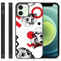 Mobiel Case iPhone 12 Mini Skull Red - thumbnail