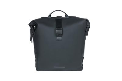 Basil soho dubbele fietstas nordlicht - waterdicht, pu, rolltopsluiting, geschikt voor mik, 41 ltr, night zwart - thumbnail