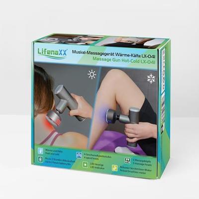 Lifenaxx LX-041 Massage-apparaat Zwart, Zilver (mat) - thumbnail